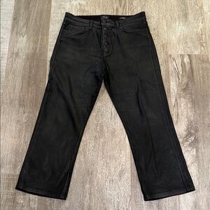 Joe’s lightly coated Black Jeans the callie high rise cropped boot size 32